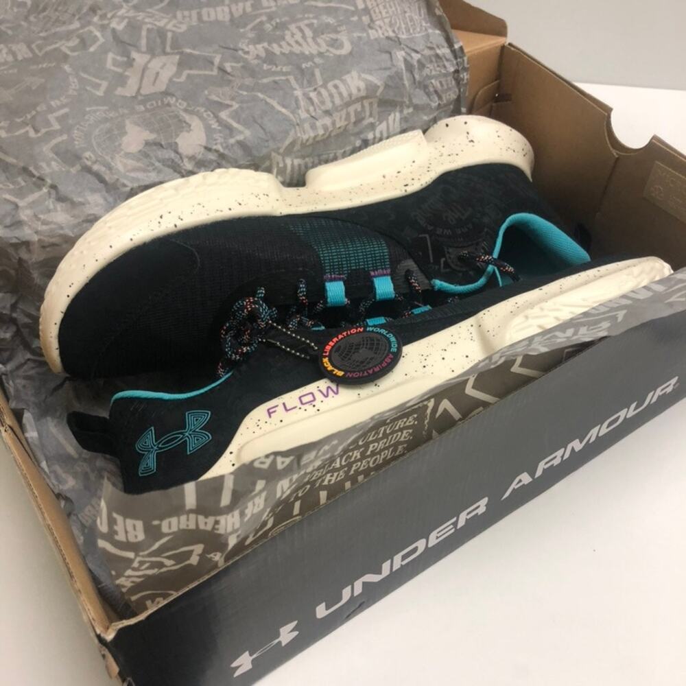 NIB Under Armour Curry Flow Futr X 2 Black History Month RARE NWT Men's Size 14